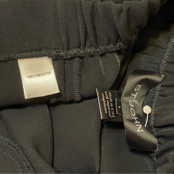 St. John Wide Leg Twill Trouser size Large - Picture 9 of 14